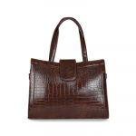 Textured Self Design Structured Tote Bag