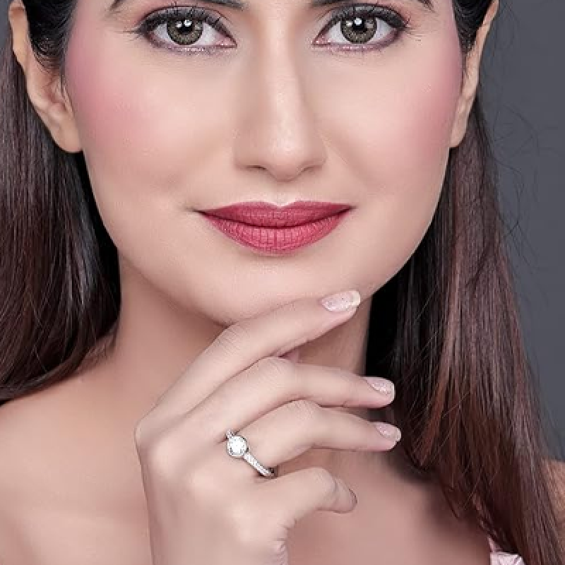 Sterling Silver White American Twin solitaire ring Personalized Gifts