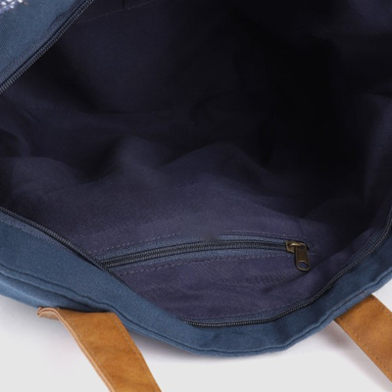 Navy Blue Geometric Printed Structured Shoulder Bag with Mirror Work