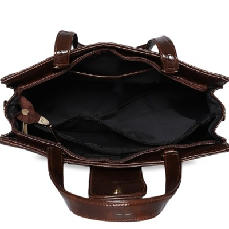 Textured Self Design Structured Tote Bag