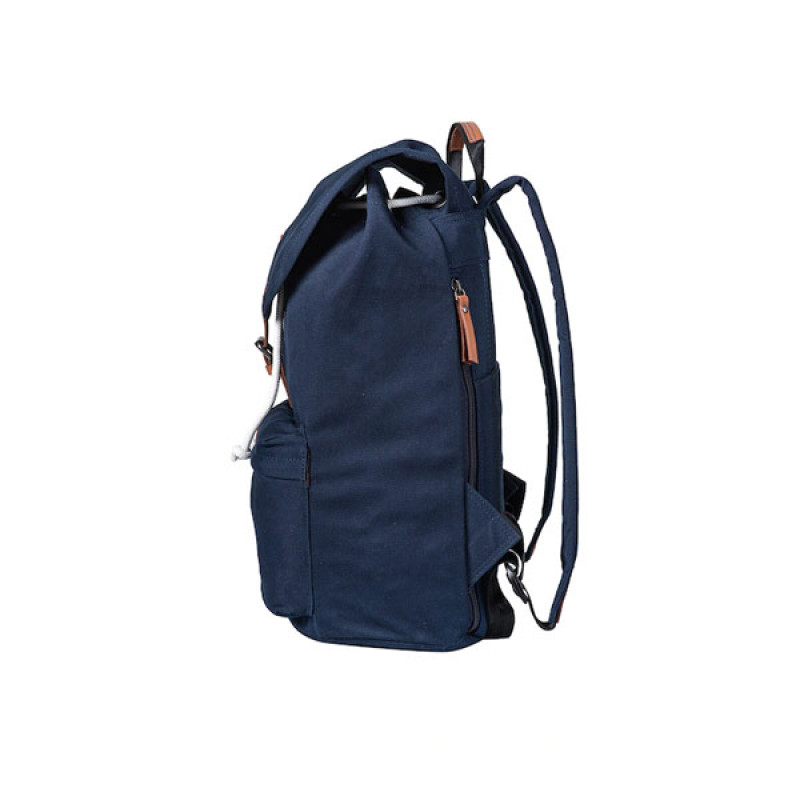 Unisex Navy Blue Travel Laptop Backpack Bag